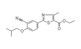 Ethyl 2-(3-cyano-4-isobutoxyphenyl)-4- methylthiazole-5-carboxylate