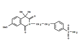 4-(2-(3,4-dihydro-7-methoxy-4,4-dimethyl-1,3-dioxo-2(1h)-isoquinolinyl)ethyl)benzenesulfonamide
